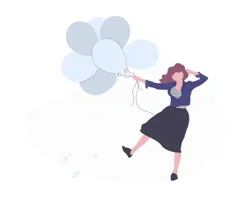 Happy woman after ketamine treatment