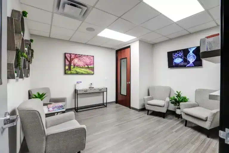 Reception desk area for patient check-in - Phoenix Scottsdale Ketamine Therapy Clinic